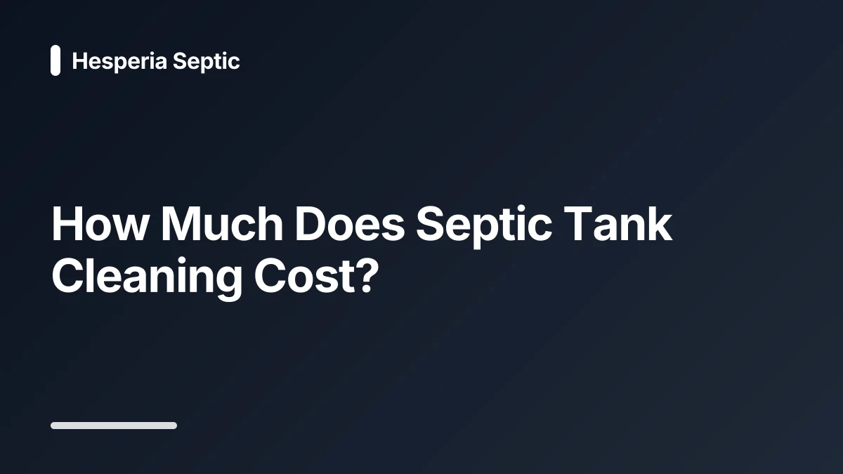 cost of septic tank replacement