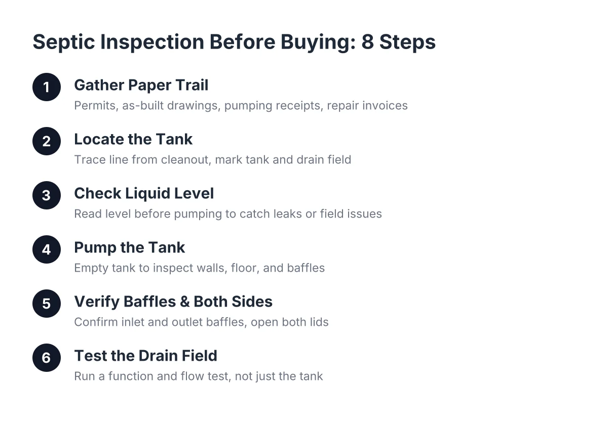 septic inspection before buying